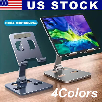 #ad Universal Adjustable Metal Desk Tabletop Phone iPad Tablet Stand Holder Foldable $5.82