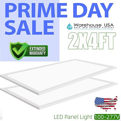 #ad 2x4 LED Flat Panel Troffer Light 75W 8400lm Recessed Back Lit Drop Ceiling Lamp $958.00