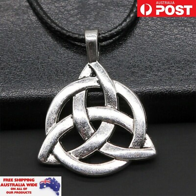 #ad Viking Knot Necklace Rope Pendant Silver Antique Punk Fashion Jewellery Men Gift AU $10.95