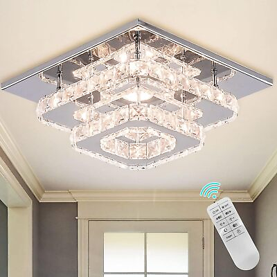 #ad Modern Crystal Chandelier Ceiling Light Flush Mount LED Chandelie for Kitchen $46.99