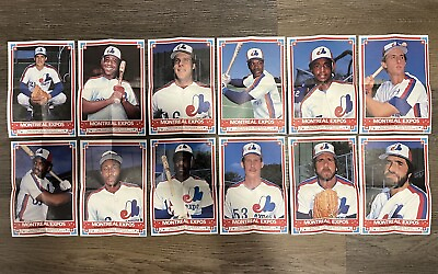 #ad 1985 O Pee Chee Posters Montreal Expos Team Set 1 12 Andre Dawson Tim Raines $12.99
