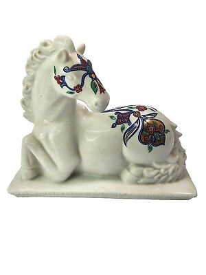 #ad Byzantium Elizabeth Arden Porcelain Horse #x27;Emperors Stallion#x27; Table Decor 7x6quot; $14.99