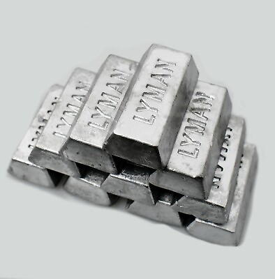 #ad LYMAN 10 1 POUND LEAD INGOTS FISHING WEIGHTSSINKERS OR BULLETS CLEAN AND SOFT $42.95
