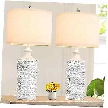 #ad Ceramic Table Lamps Set of 2 25#x27;#x27; Farmhouse Modern 2 Count Pack of 1 $134.40