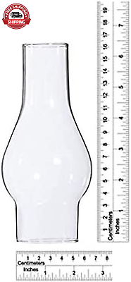 #ad SMALL 2 1 8 Inch Base by 6 1 2 Inch Tall Clear Glass Chimney for Oil Lamps and A $26.13