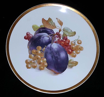 #ad Golden Crown Orchard Collectible Dinner Plate Plums etc. 10 1 2quot; Dia $3.71