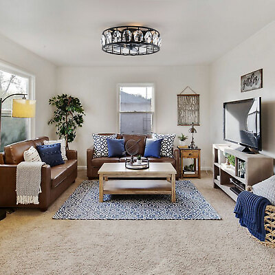 #ad Modern Led Ceiling Fan with Light E27 Bedroom Living Room Fan Lamp Speed Adjust $70.83