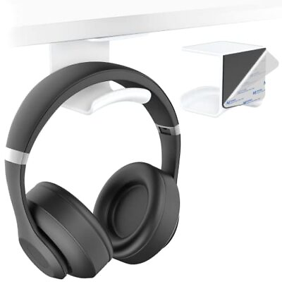 #ad Headphone Hook Under Desk Headphone Holder Under Table Adhesive Gaming Head... $17.69