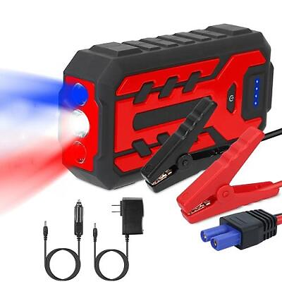 #ad Pack of 2 Car Jump Starter Booster 800A Peak 28000mAh Battery Charger Power... $104.87
