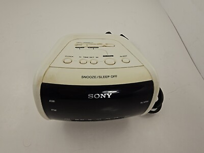 #ad SONY ICF C112 Dream Machine FM AM LED Alarm Clock Radio Snooze Battery Backup $19.99