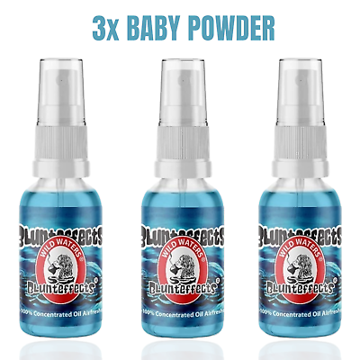#ad 3x Blunt Effects Blunteffects BABY POWDER Spray Concentrated Air Freshener $13.47