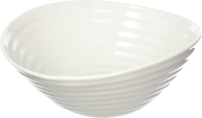 #ad Portmeirion Sophie Conran White Cereal Bowl Set of 4 7.25 Inch $63.99