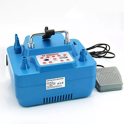 #ad 110V 220V Electric Balloon Pump 800W With Timer Dual Holes Professional Inflator $170.16