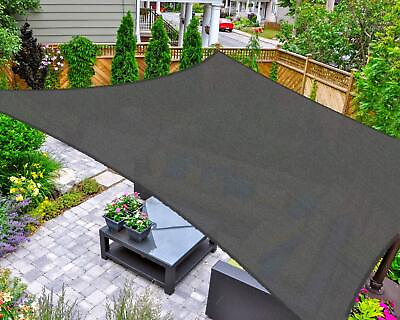 #ad Sun Shade Sail Rectangle 10#x27; x 13#x27; UV Block Canopy for Patio Backyard Lawn Ga... $48.71