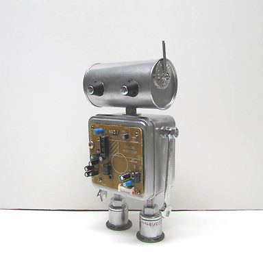 #ad Hammer Found Objects Robot Sculpture Assemblage Robot Figurine $125.00
