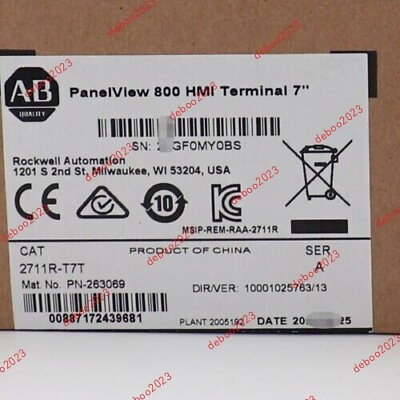 #ad AB 2711R T7T Ser A PanelView 800 HMI Color Terminal 7 inch Factory In Box $459.90