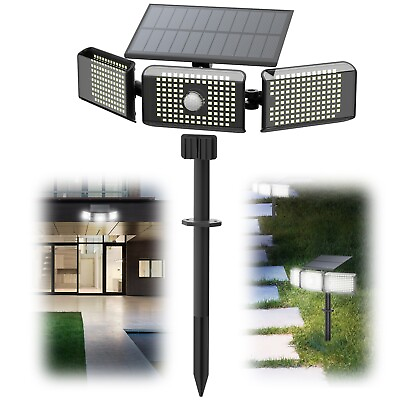 #ad Outdoor Solar Street Light Garden Motion Sensor LED Dusk To Dawn Landscape Lamp $17.98