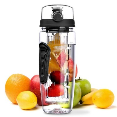 #ad 1000ml Water Fruit Bottle BPA Free Plastic Sports Fruit Infuser Water Bottles $24.25