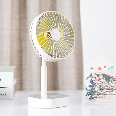 #ad Portable 3 Speeds USB Rechargeable Mini Quiet Cooling Fan Personal Desk Fan $12.89