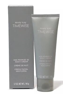 #ad MARY KAY TIMEWISE AGE MINIMIZE 3D NIGHT CREAM COMBINATION TO OILY MOISTURIZER $19.30