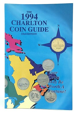 #ad 1994 33rd Charlton Coins Banknotes Medals Tokens Canada US Guide Catalog J432 $14.50