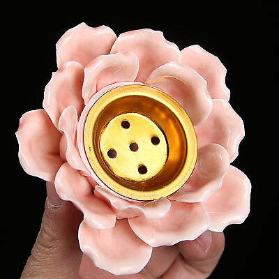 #ad Aromatherapy Censer Detachable Handcrafted Elegant Ceramic Flower Incense Burner $11.78