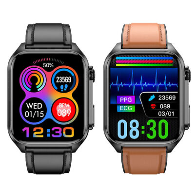 #ad New ECG PPG Smart Watch Blood Pressure Heart Rate Sports Fitness Track $39.79