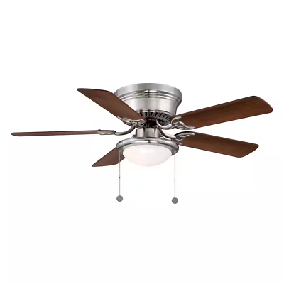 #ad Ceiling Fan with Light Kit 44 in. LED Indoor Brushed Nickel $55.65