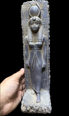 #ad Rare Statue of Hathor Goddess of Heaven Love in Ancient Egyptian Antique BC $140.00