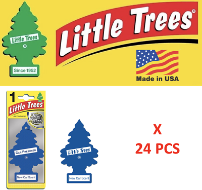 #ad New Car Scent Little Tree Air Freshener 10189 MADE IN USA Pack of 24 $20.48