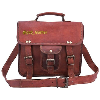 #ad Men#x27;s Vintage 11quot; Tabelt Genuine Leather Messenger Laptop Satchel Shoulder Bag $41.44