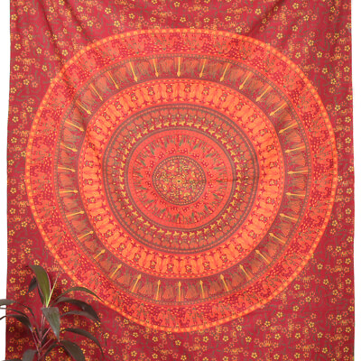 #ad Oussum Mandala Twin Tapestry Wall Art Hippie Wall Hanging Tapestries Home Decor $13.99