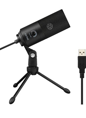 #ad FIFINE USB Microphone Metal Condenser Recording Microphone for Laptop MAC or... $25.00