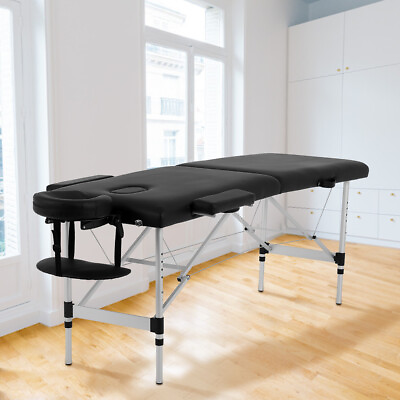 #ad 73#x27;#x27; Massage Table Professional Portable Aluminum Height Adjustable Folding $120.58