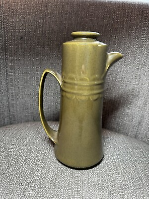#ad Vintage Carafe Pitcher Decanter Tea Coffee Ceramic Mid Century Modern With Lid $23.98