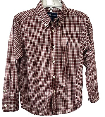 #ad Ralph Lauren Boys 4T Long Sleeve Button Up Shirt $9.95