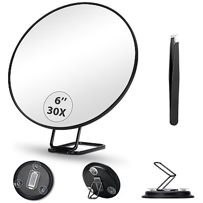 #ad 30X Magnifying Mirror 6 Inch Large Makeup Mirror with 30X Magnification Com $12.29
