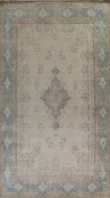 #ad Antique Muted Traditional Handmade Kirman Living Room Large Rug Carpet 10x16 $2722.00
