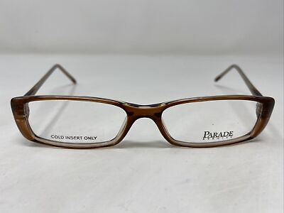#ad Parade Eyewear 1568 BROWN 51 17 135 Plastic Full Rim Eyeglasses Frame I341 $50.00