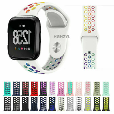 #ad Wrist Band Sport Silicone Strap Watch Band For Fitbit Versa Versa 2 Lite $7.99
