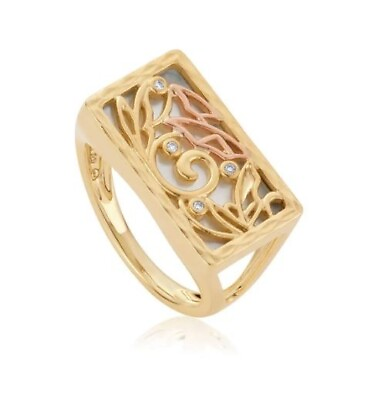 #ad Clogau Welsh 9ct Yellow amp; Rose Gold Tylwyth Teg Pearl Ring £378 off Size P New GBP 162.00