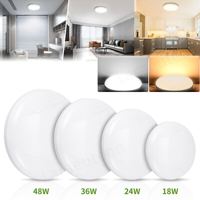 #ad LED Ceiling Down Light 6000K Ultra Thin Flush Mount Kitchen Lamp Home Fixture $11.99