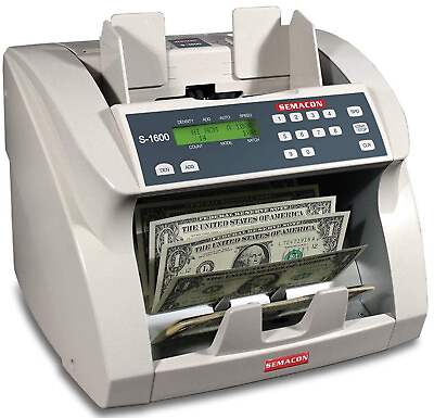#ad Semacon S 1600 Series 1600 Premium Ultra High Speed Bank Grade Currency Counter $775.00