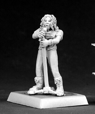 #ad Reaper Miniatures Nancy Punk Rock Girl #50067 Chronoscope Damp;D RPG Mini Figure $3.10