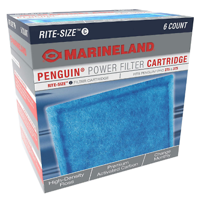 #ad Marineland Penguin Power Rite Size C Filter Replacement Cartridge Blue 6 Count $23.61