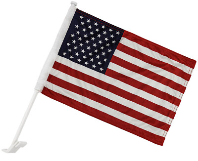 #ad USA Car Flag Double Sided American Car Flag Car Window Flag $7.77
