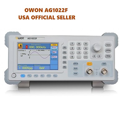 #ad OWON DDS Arbitrary Waveform Generation AG1022F 125Msa S 14bits 25Mhz 2ch USB FM $315.00