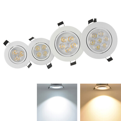 #ad Recessed Led Ceiling Down Light Lamp Fixture 9W 15W 21W Spotlight Round Indoor $4.89