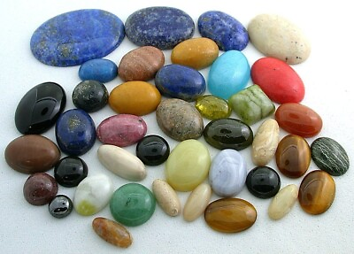 #ad 500 Carats Assorted Mixed Cabochon Gem Stone Shape Size CLOSEOUT EBS9162C 12424 $26.96