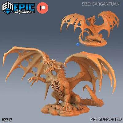 #ad Ancient Blue Zombie Dragon by Epic Miniatures $40.00